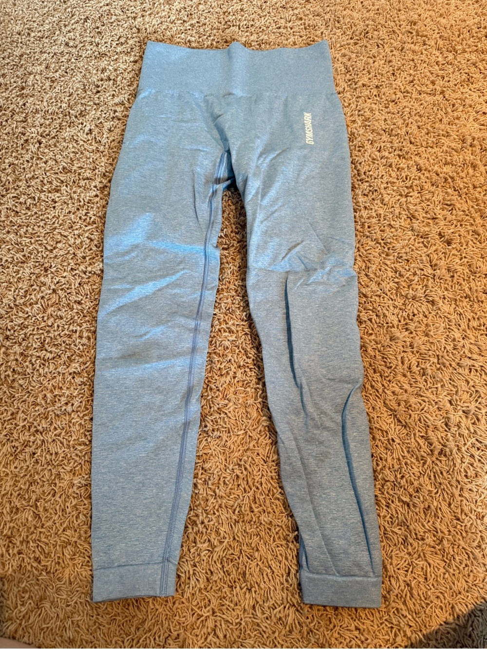 Gymshark Kids Light Blue Seamless Leggings